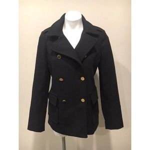 Liz Claiborne Black with Gold Buttons Jacket *Size Small*